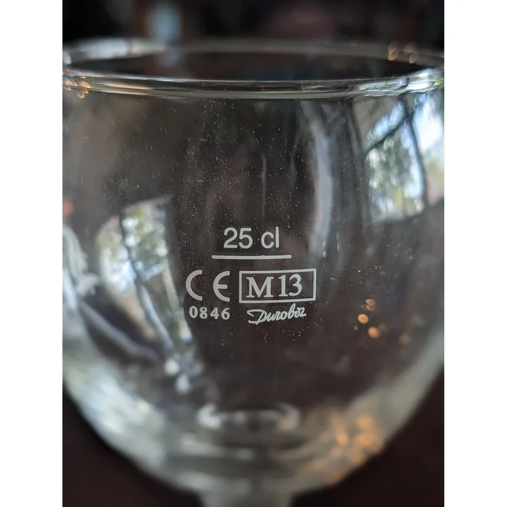 NEW Leffe Belgian Beer Glass Chalice Goblet Set of 2 Abbaye Belgium 25cl Barware